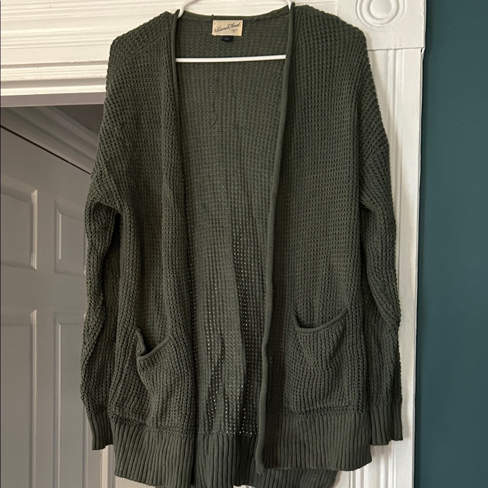 Sage Green Knit Cardigan